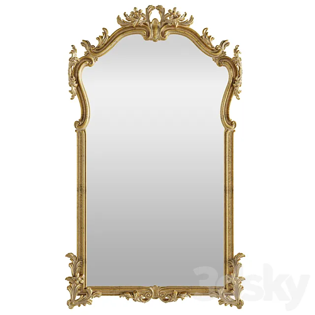 Roberto Giovannini ART. 1332 18th Century French Style Giltwood Classical Mirror Frame 3ds Max