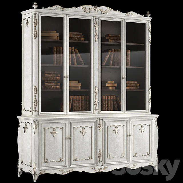 roberto giovannini bookcases art 1270 and 1274 3ds Max