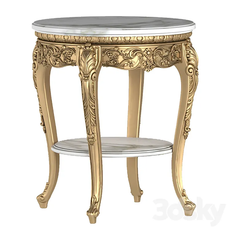 Roberto Giovannini coffee table. CLASSICAL ROUND SIDE TABLE 3DS Max Model