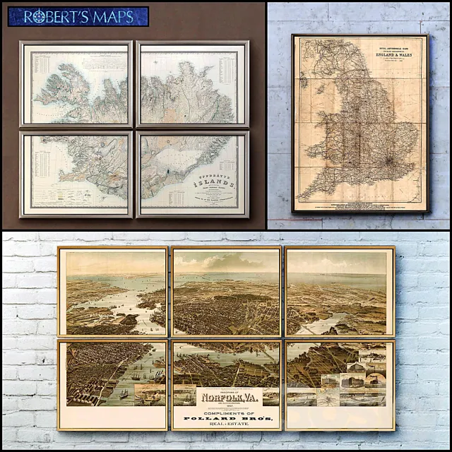 Roberts Maps – set 9 3DSMax File