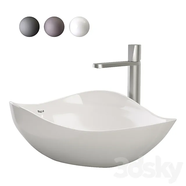 Roca Ohtake washbasin 3ds Max