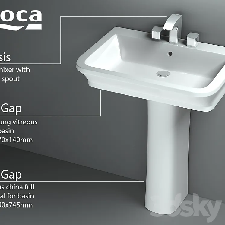 Roca The Gap Serie 3DS Max