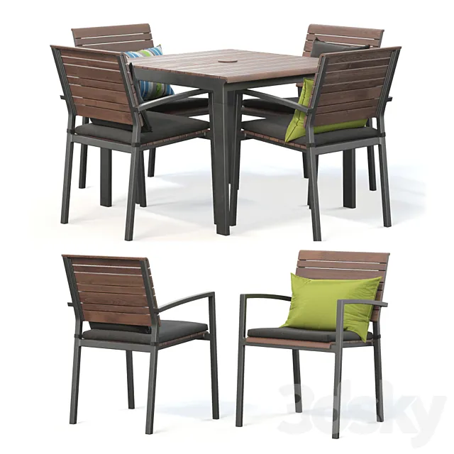 Rocha II Dining set 3DSMax File