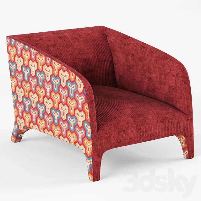 Roche Bobois ARCADE ARMCHAIR 3DS Max Model