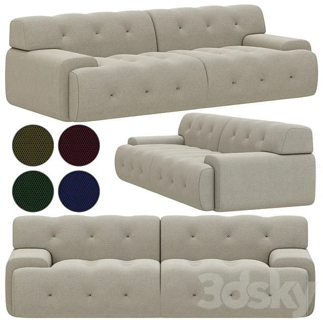 Roche Bobois Blogger 3 large 3-seat sofa 3DSMax File