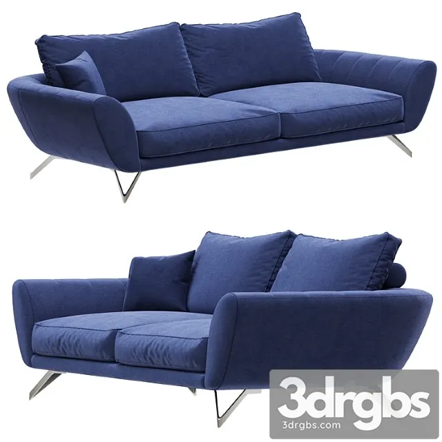 Roche bobois caractere large 3-seat sofa 2 3dsmax Download