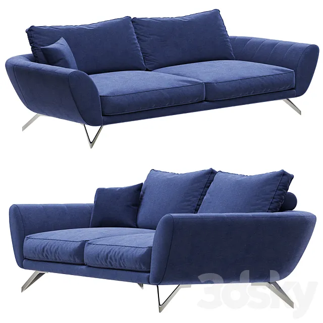 Roche Bobois CARACTERE Large 3-seat sofa 3ds Max