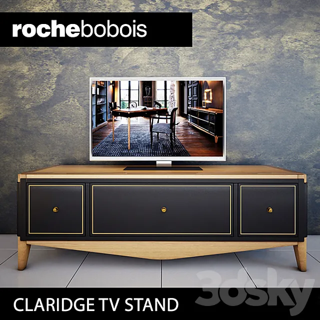 Roche Bobois Claridge Tv Unit 3DS Max Model