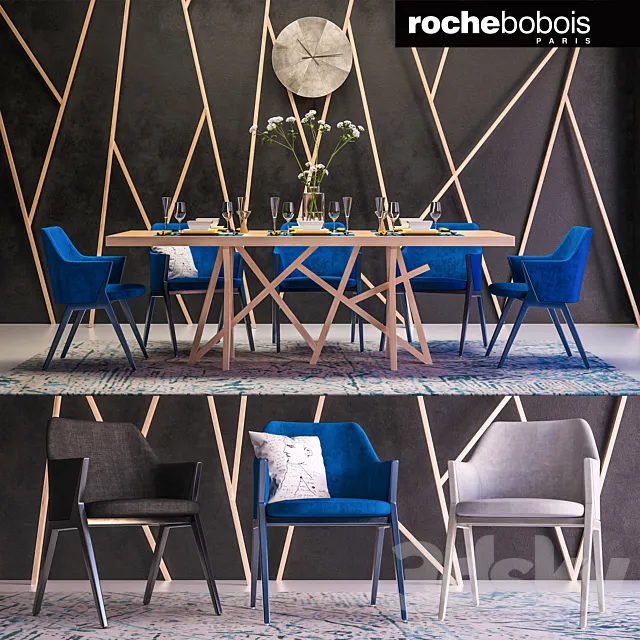 Roche bobois furniture set 3DSMax File