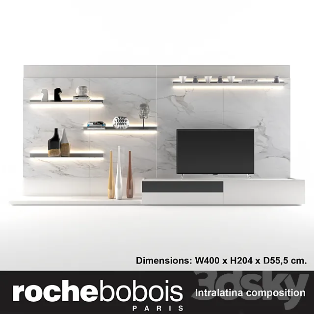 Roche Bobois Intralatina composition 3ds Max