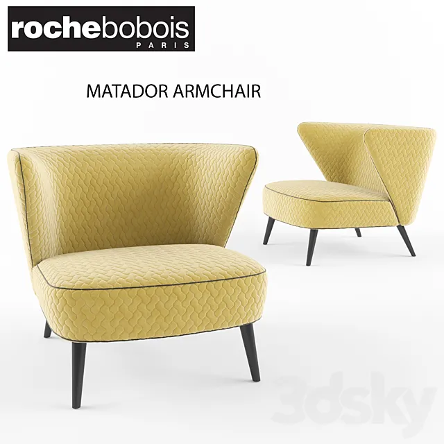 Roche Bobois Matador Armchair 3DS Max Model