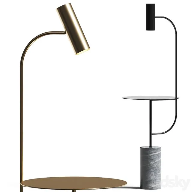 Roche Bobois Pasteur Floor Lamp 3dsMax Model