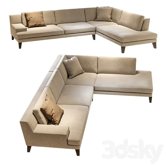 Roche Bobois Playlist Corner Sofa 3ds Max