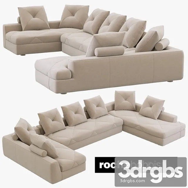 Roche bobois preface modular sofa 2 3dsmax Download