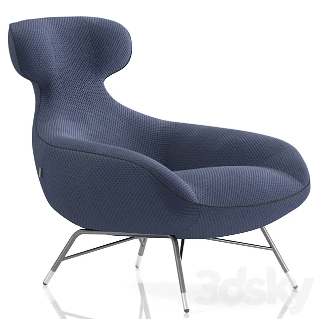 Roche Bobois Spoutnik Lounge Armchair 3ds Max