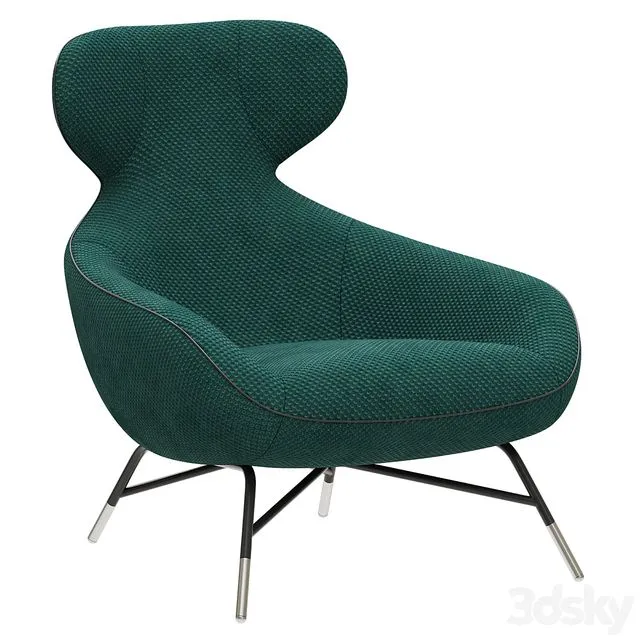 Roche Bobois SPOUTNIK LOUNGE ARMCHAIR 3dsMax Model