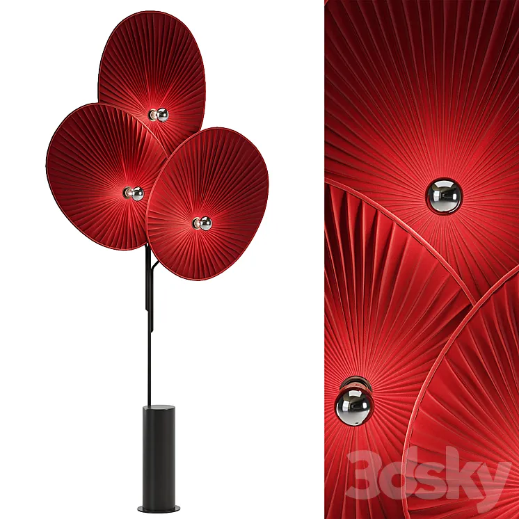 Roche Bobois – Unfold Floor Lamp in 3 colors 3DS Max