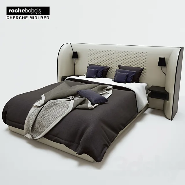 Rochebobois Cherche Midi bed 3DS Max Model