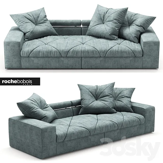 Rochebobois Discourse 5 seat sofa 3DS Max Model