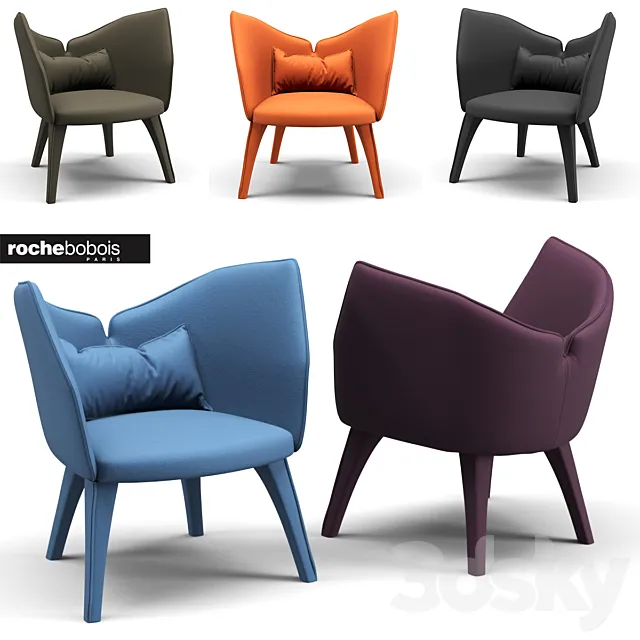 Rochebobois Lady B. Armchair 3DS Max Model