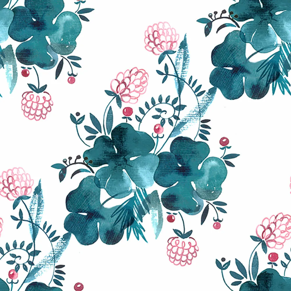 ROCK AND WALL – Wallpaper Blooming clover 3ds Max