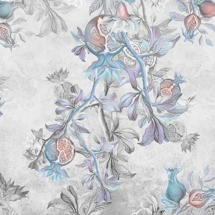 ROCK AND WALL – Wallpaper Pomegranate garden 3ds Max