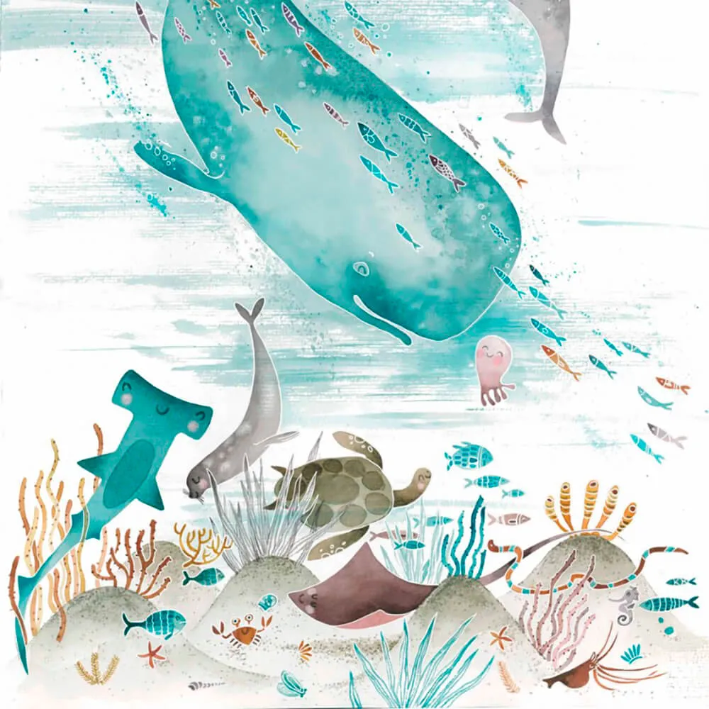 ROCK AND WALL – Wallpaper Sea creatures 3ds Max