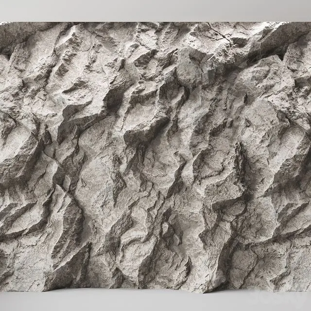 Rock cliff wall №32 3dsMax Model