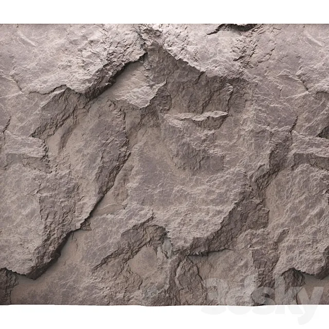 Rock cliff wall №42 3ds Max