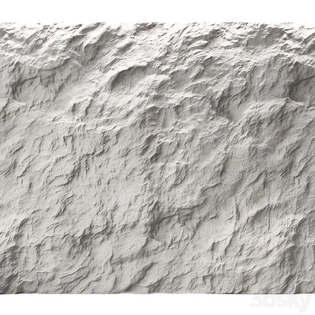 Rock cliff wall №43 3dsMax Model