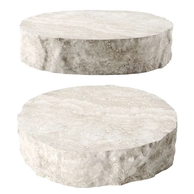 Rock round coffee table 3dsMax Model