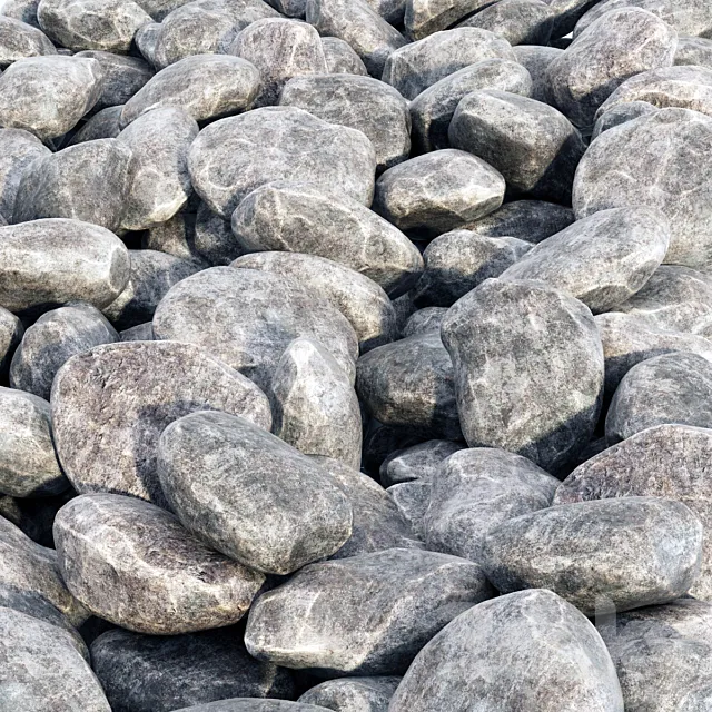 Rock stone 3ds Max