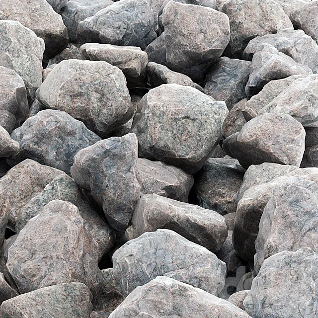 Rock stone collection 3DS Max Model