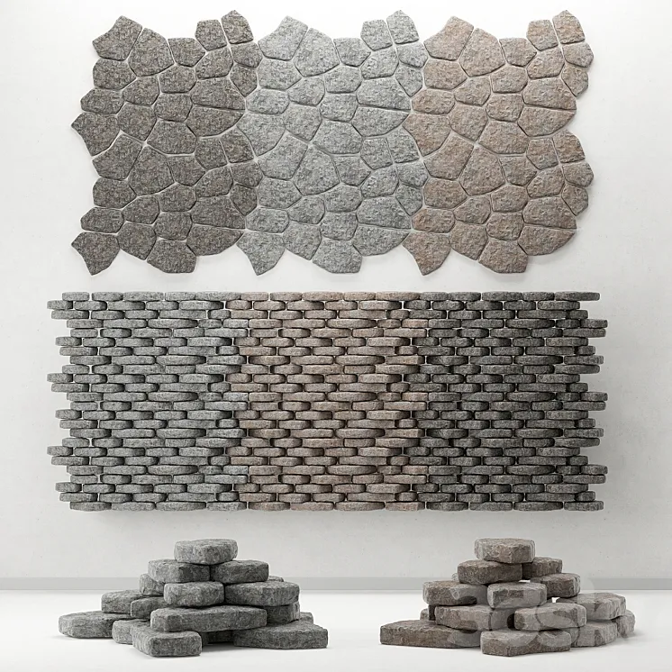 Rock stone collection decorative \/ A collection of rock for decoration 3DS Max