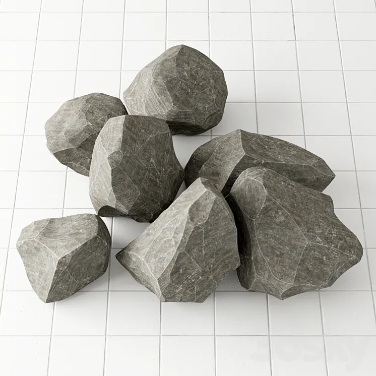 Rock stone colleection 3DS Max
