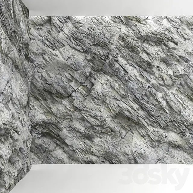 Rock wall 3ds Max