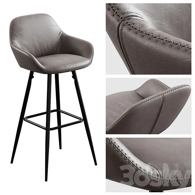 Rockett St George _ Faux Leather Bar Chair 3DSMax File