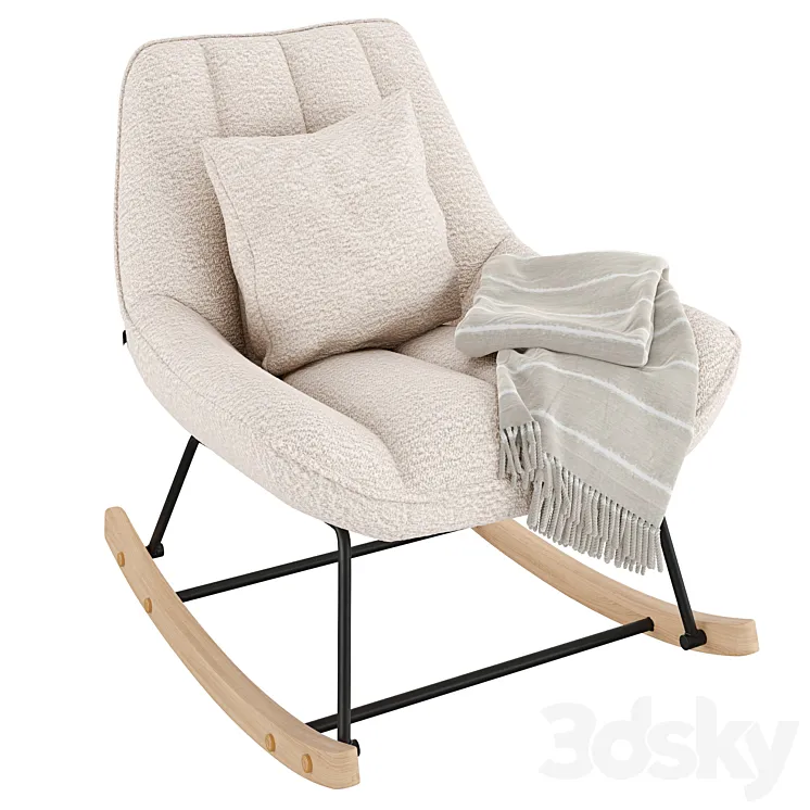 Rocking Chair Marlina 3DS Max Model