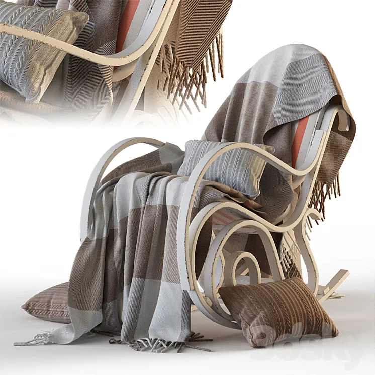 Rocking chair Provence 3DS Max