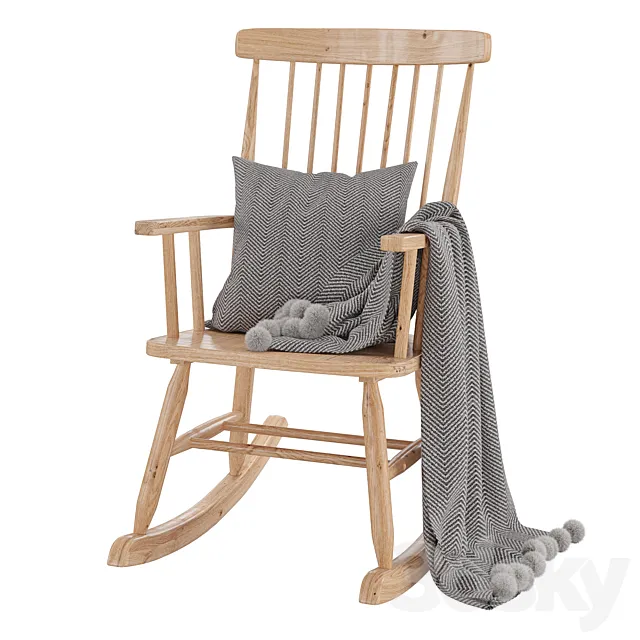 Rocking chair Terence 3DS Max Model