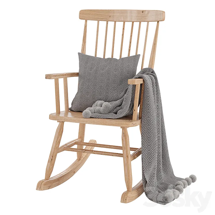 Rocking chair Terence 3DS Max