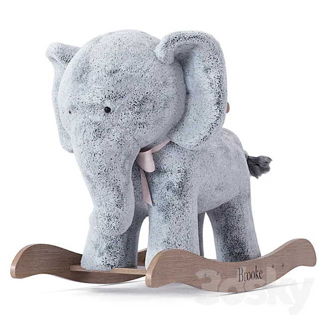 Rocking Toy Pottery Barn Kids Elephant Plush Rocker 3ds Max