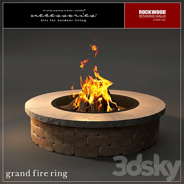 Rockwood Grand Fire Ring 3DSMax File