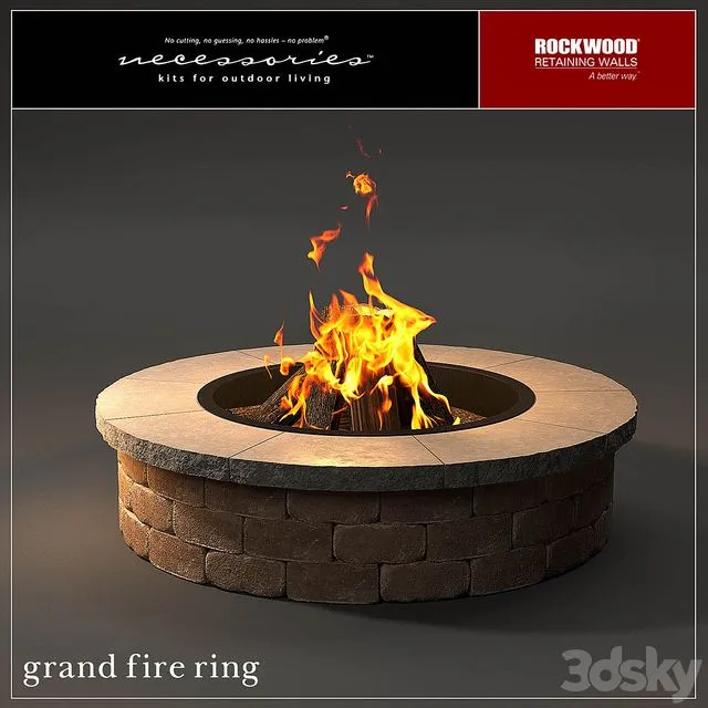 Rockwood Grand Fire Ring 3dsMax Model
