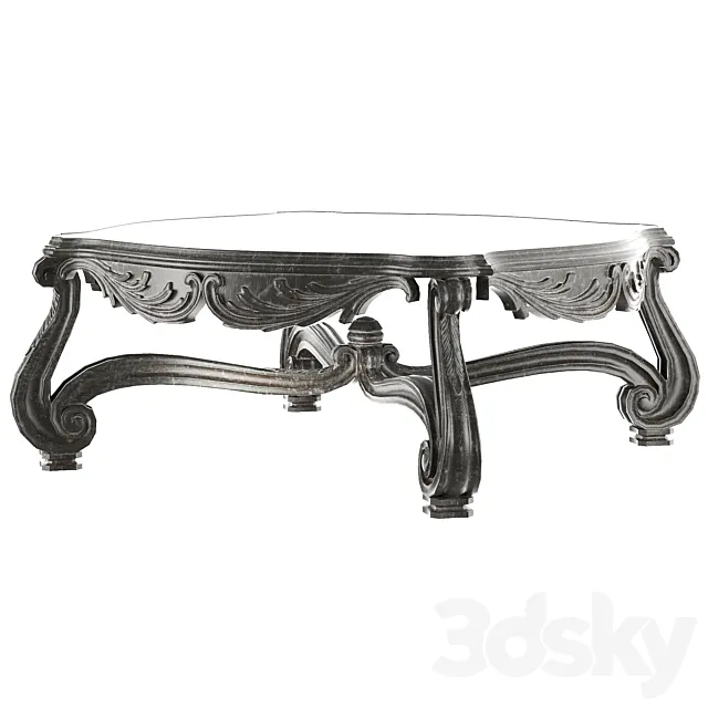 rococo middle coffee table 3DSMax File