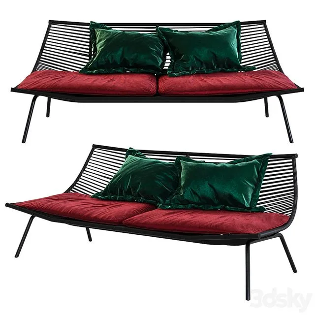 RODA LAZE Garden sofa 3dsMax Model