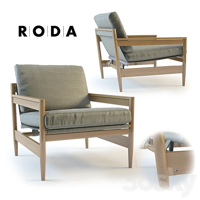 Roda Road 141 sofa 3DS Max Model