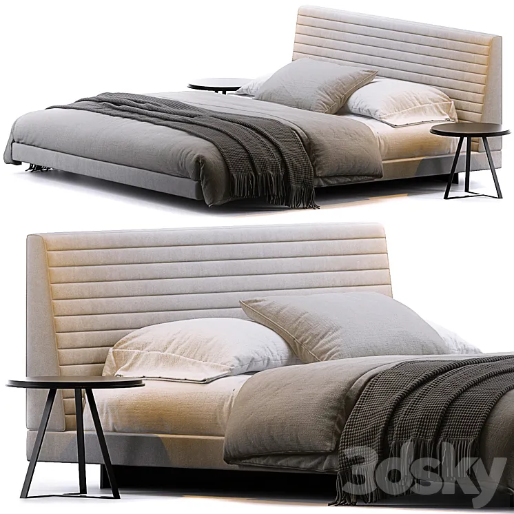 Roger bed by Minotti 3DS Max Model