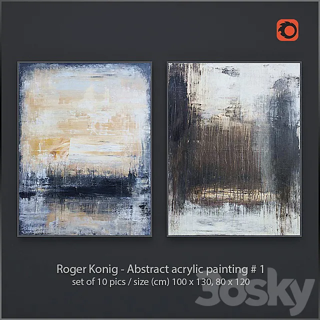 Roger Konig – Abstract painting 3ds Max