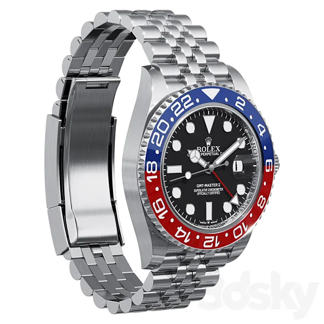 Rolex GMT Master II Pepsi 3dsMax Model